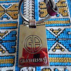 Gianni Bernini Key Chain - red leather wrist strap